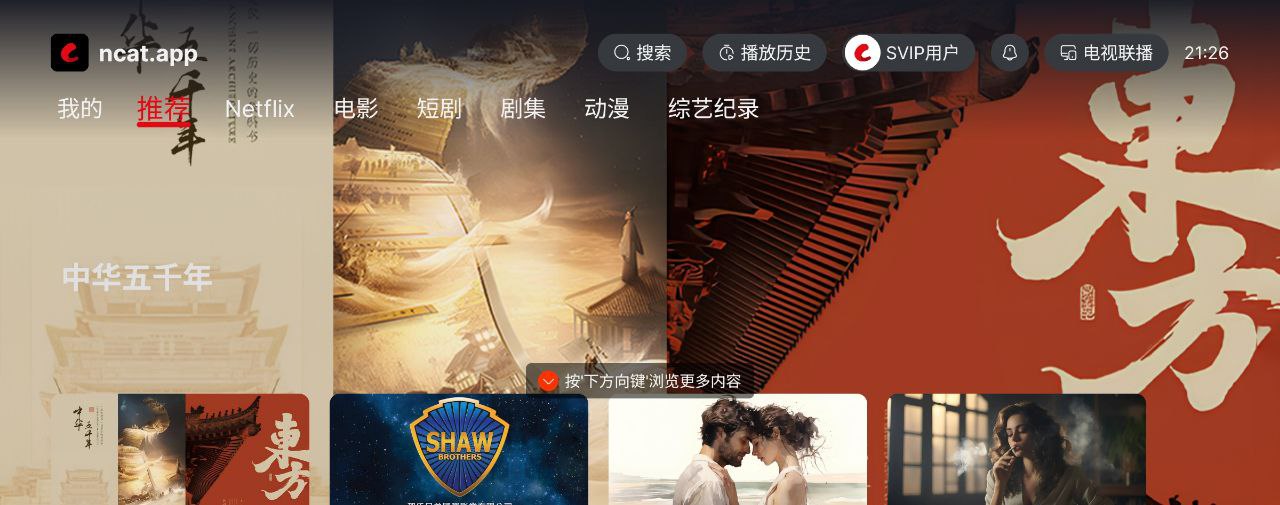网飞猫TV v1.1.0 在电视上看大片【22.6MB】-天涯网