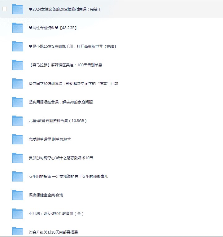 《新两性专题资料（84GB）》-天涯网