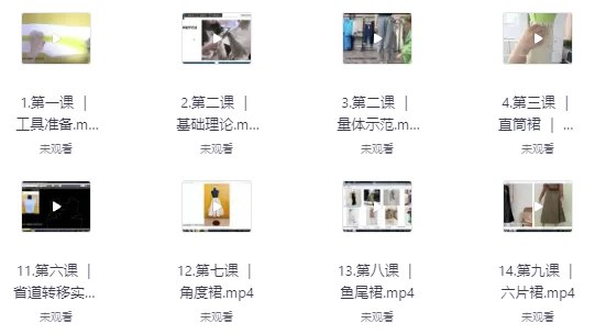 苏苏服装制版缝纫工艺课程合集-天涯网