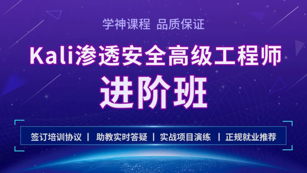Kali安全渗透+Web白帽子高级工程师+黑客攻防 - 带源码课件-天涯网