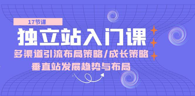 独立站 入门课：多渠道 引流布局策略/成长策略/垂直站发展趋势与布局-天涯网