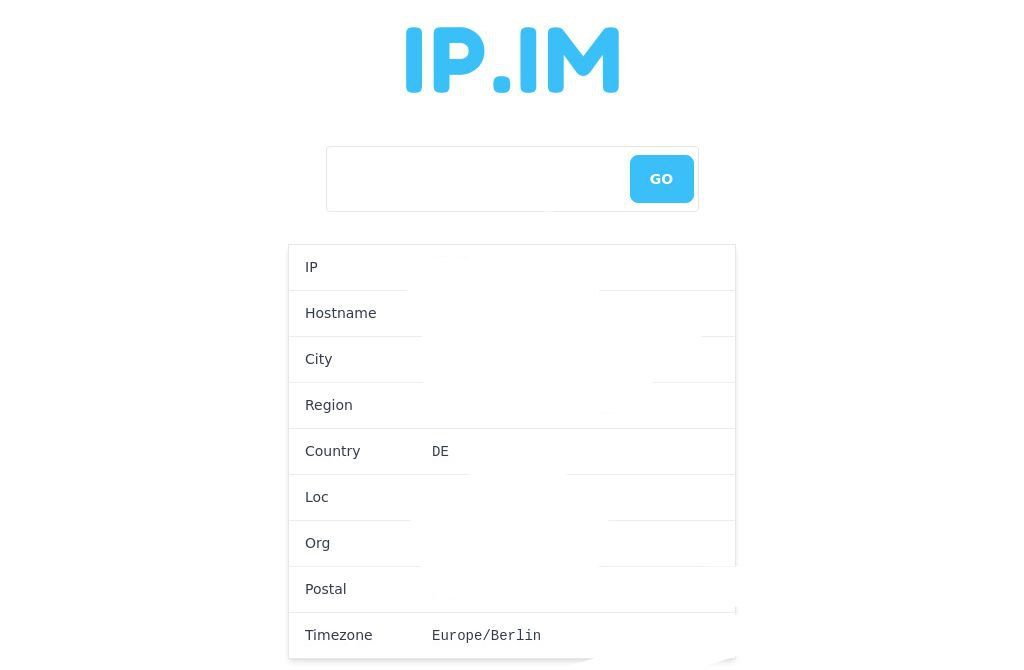 IP.IM - 一个超简洁的 IP 地址查询工具-天涯网