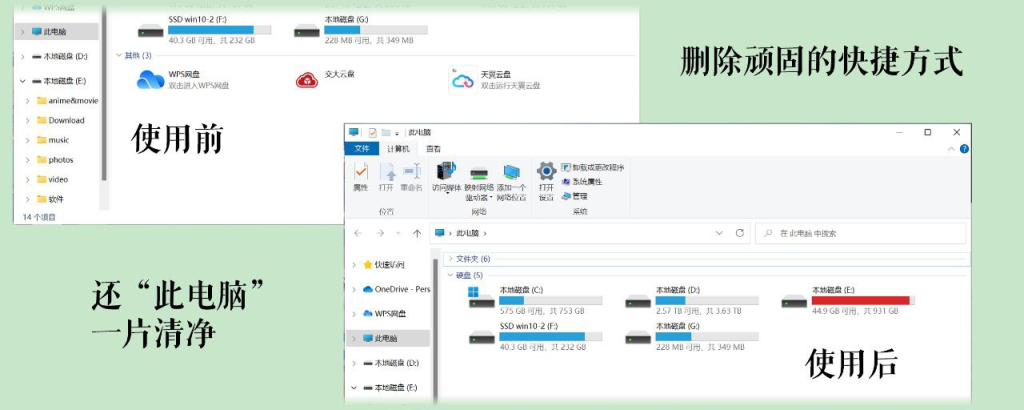 🟠 MyComputerManager - 管理“此电脑”里删不掉的流氓“快捷方式”-天涯网