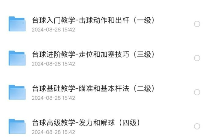台球教程1-4级，适用于不同阶段 （入门 、基础、进阶、高级）-天涯网