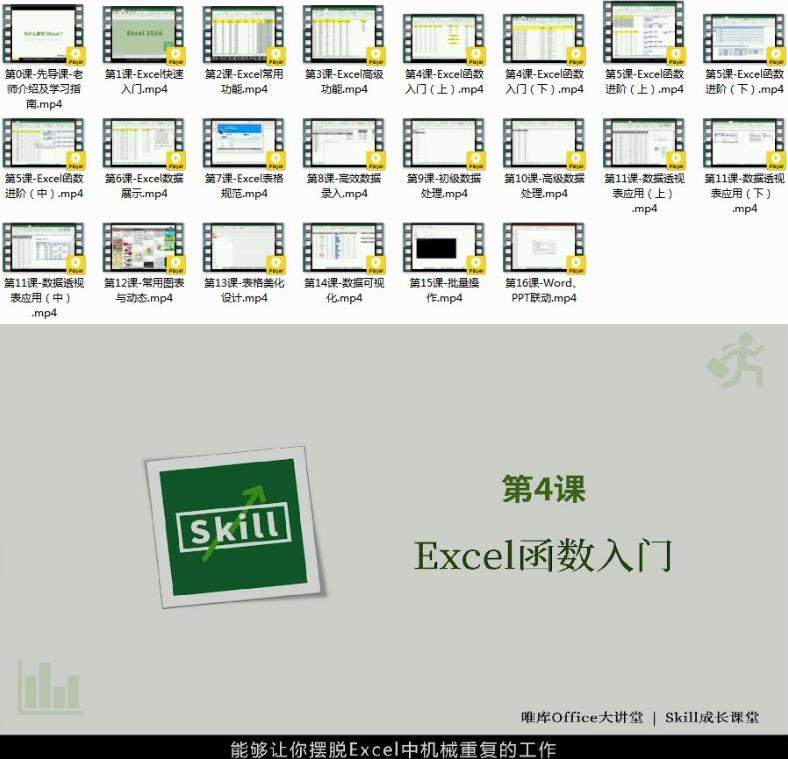 《高效有趣学excel 轻松入门到高阶》高清视频版 办公人员必备 一看就会-天涯网