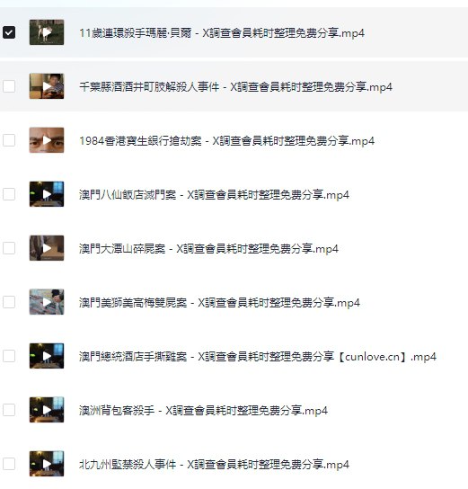 X调查系列视频 现实犯罪案件解析【油管会员专属】【16G】-天涯网
