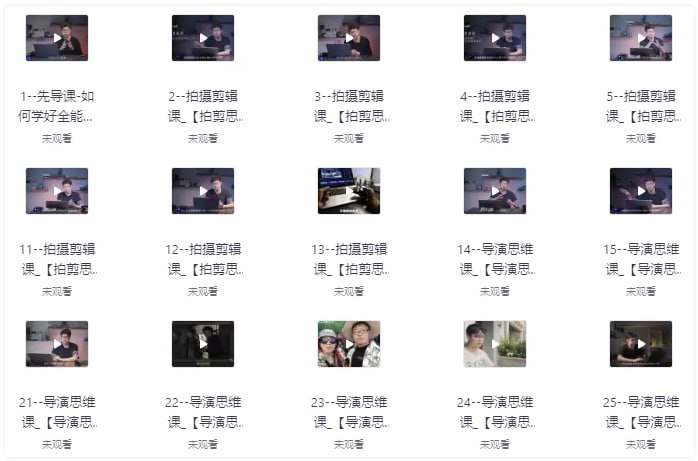 短视频拍摄剪辑运营思维一站式教学 【10.7GB】-天涯网